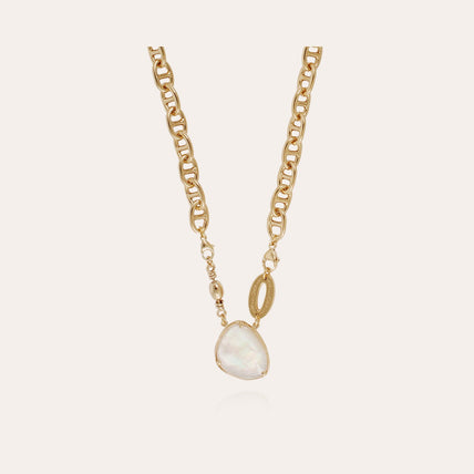 Collier Billy doré - Nacre blanche