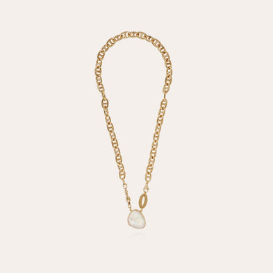 Collier Billy doré - Nacre blanche