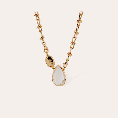 Collier Billy doré - Cristal