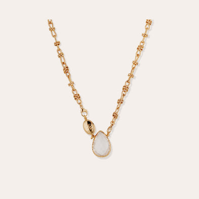 Collier Billy doré - Cristal