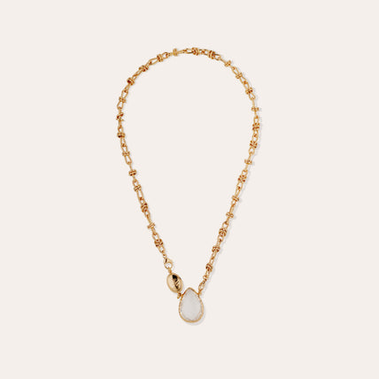 Collier Billy doré - Cristal