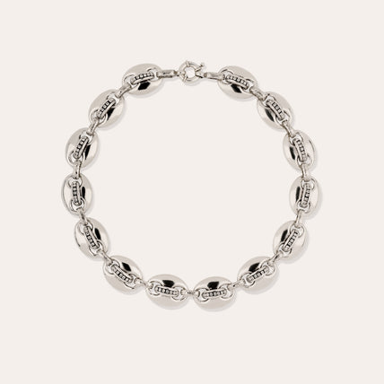 Collier Cophea strass mini argenté