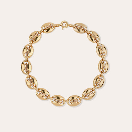 Collier Cophea strass mini doré