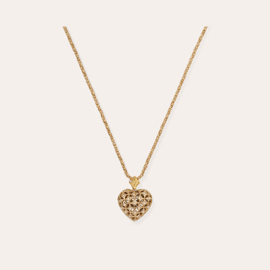 Collier Coracao petit modèle bicolore
