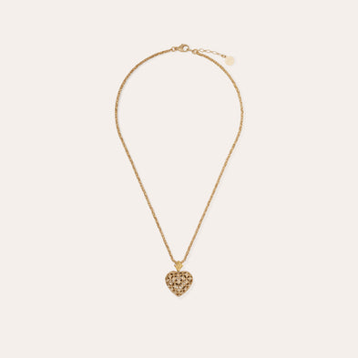 Collier Coracao petit modèle bicolore