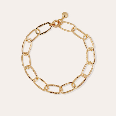 Collier Maille Ovale grand modèle doré