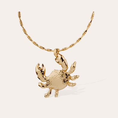 Collier Bambou Krabe doré