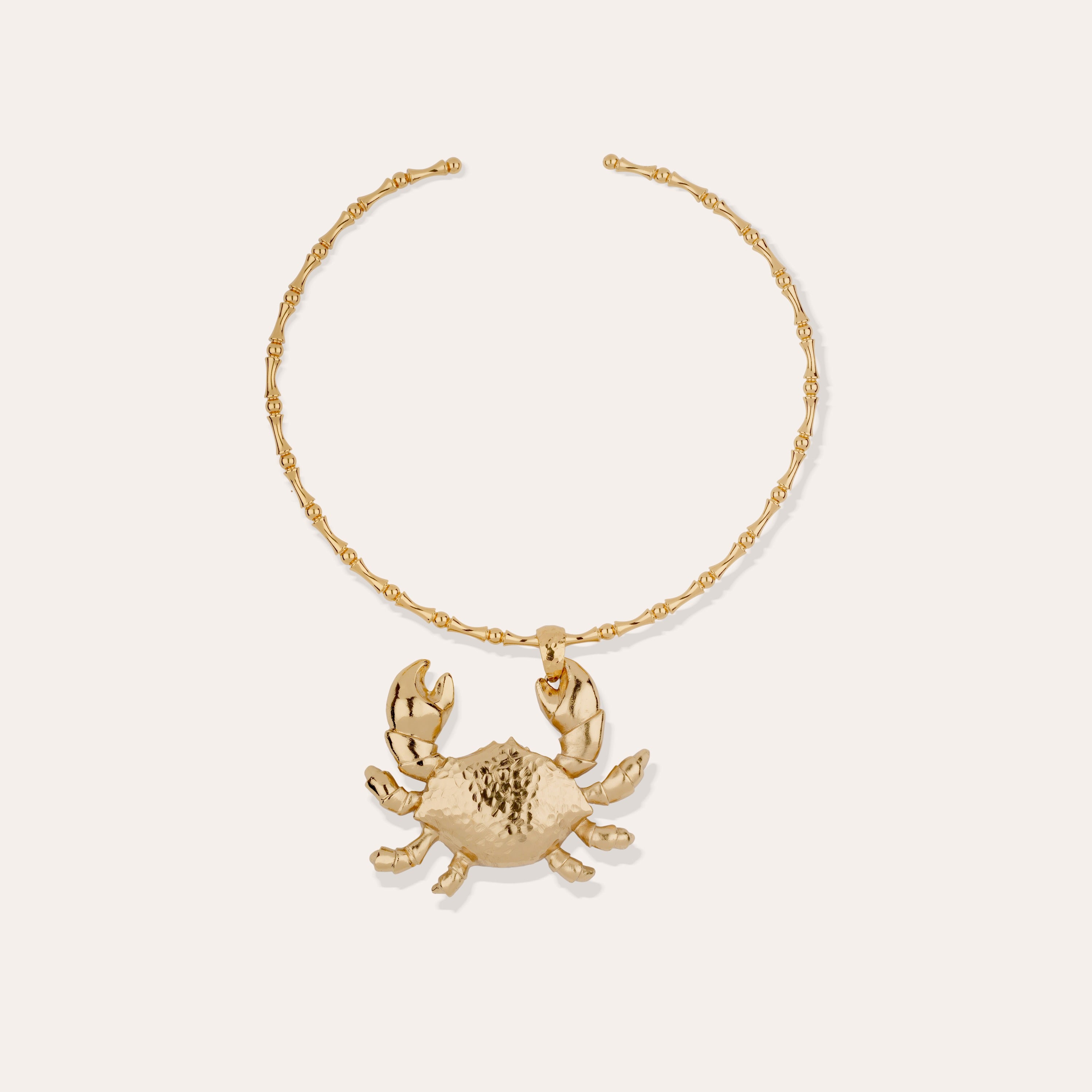 Golden Krabe Bamboo Necklace – Gas Bijoux