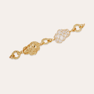 Collier Rainbow Biwa doré