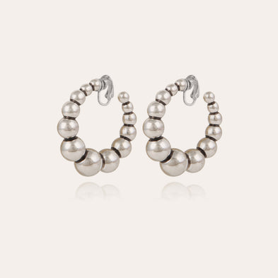 Boucles d'oreilles créoles Andy petit modèle argentées