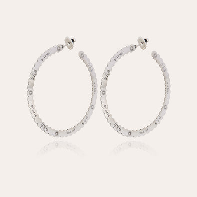Bolduc large hoop earrings silver
