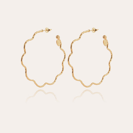 Florette gold hoop earrings