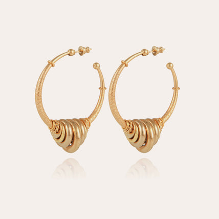 Maranzana gold hoop earrings