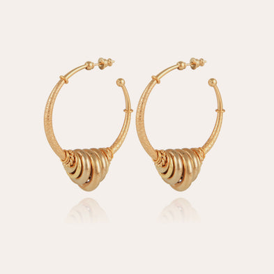 Maranzana gold hoop earrings