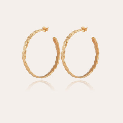 Boucles d'oreilles créoles Liane dorées