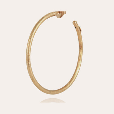Maori large hoop earrings in gold