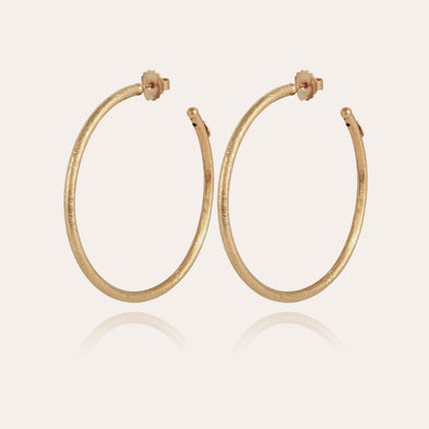Maori large hoop earrings in gold