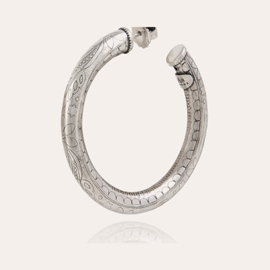 Maoro small hoop earrings in silver