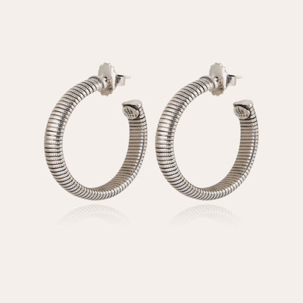 Milo small hoop earrings silver