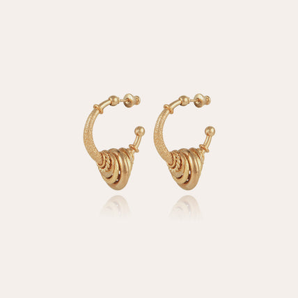 Maranzana small gold hoop earrings