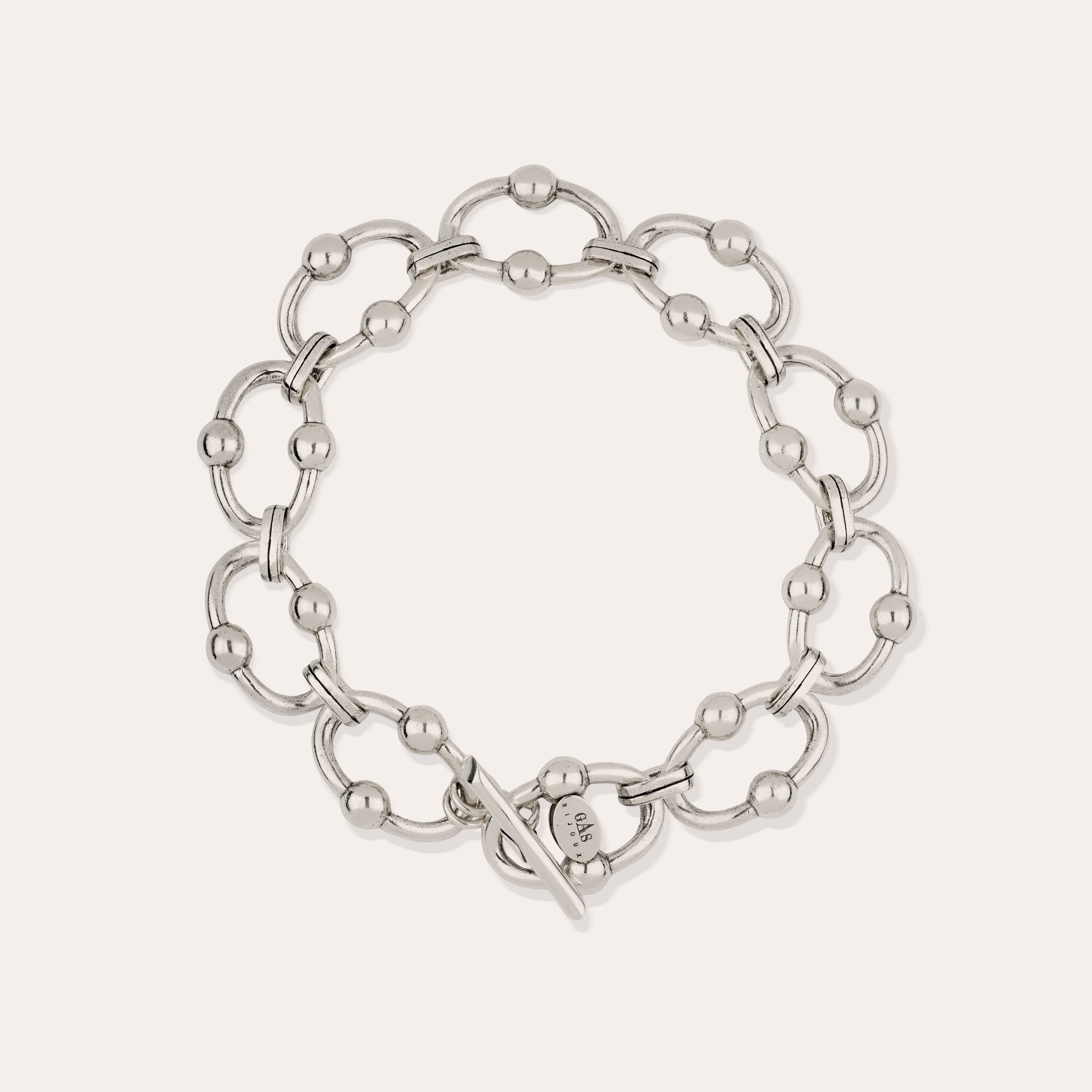 Rivage Necklace, Large size silver-plated – Gas Bijoux