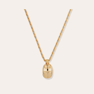 Gold Scarab Necklace