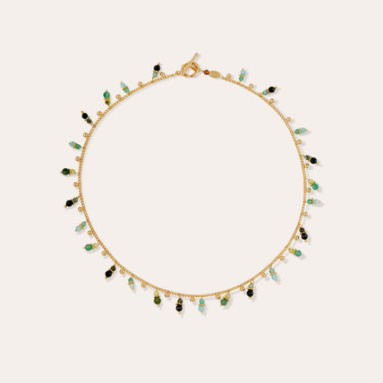 Tangerine gold necklace - Turquoise