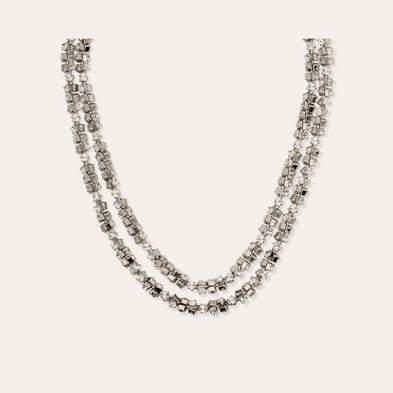 Collier Trevise finition rhodium