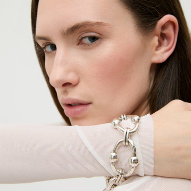 Rivage extra-large bracelet silver-plated