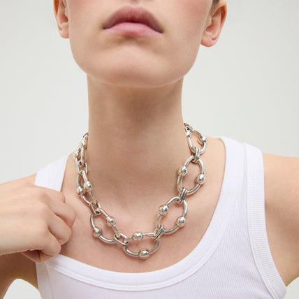 Collier Rivage très grand modèle argenté
