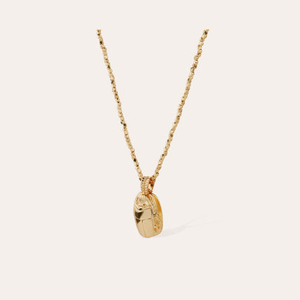 Lucky Golden Scarab Necklace