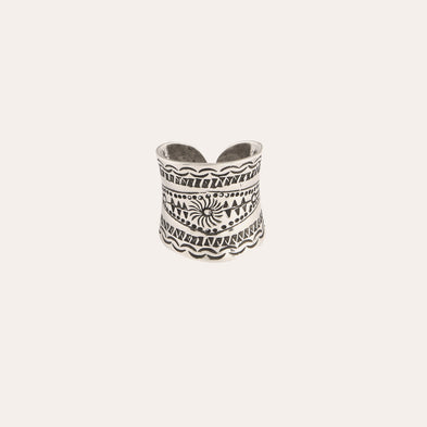 Silberner Ring „Cancun“