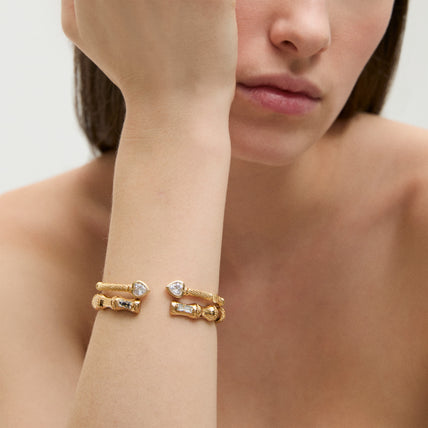 Bracelet Bambou jonc doré