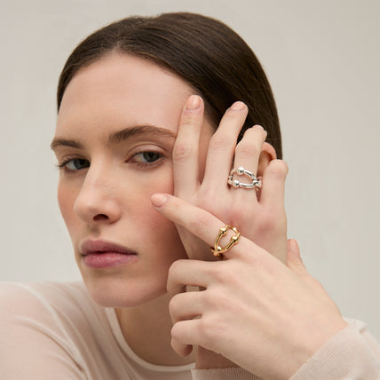Bague Rivage argentée