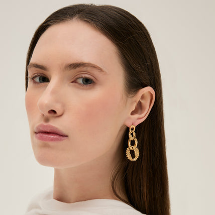 Boucles d'oreilles Almara dorées