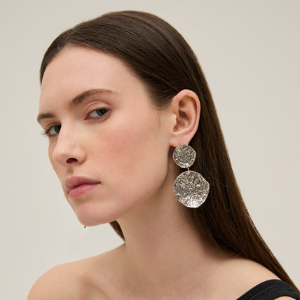 Pendientes Eclipse de « Large size » en plata