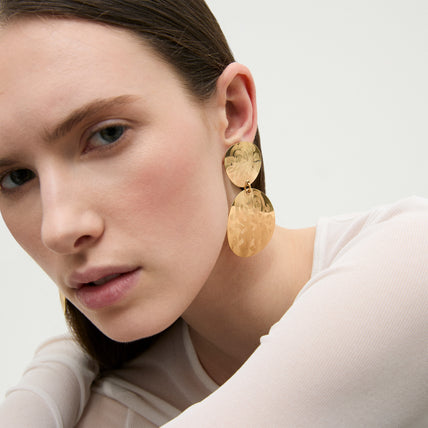 Pendientes Diva Nuage dorados