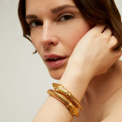 Bracelet Cobra doré