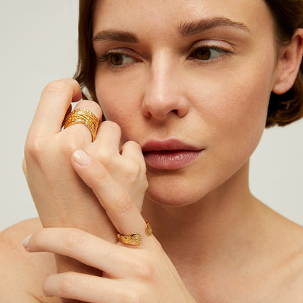 Liane Gold Cuff Ring
