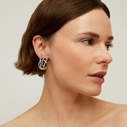 Pendientes Lilou plateados