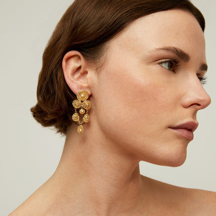 Boucles d'oreilles Mistral petit modèle dorées