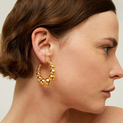 Pendientes de aro Andy « small size » dorados
