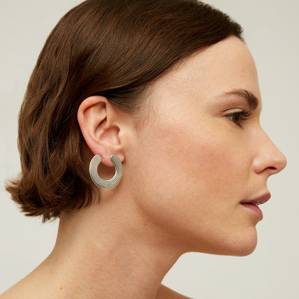 Boucles d'oreilles Poni argentées