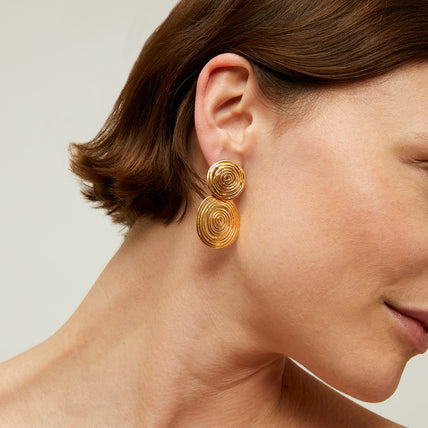 Pendientes Wave « small size » dorados