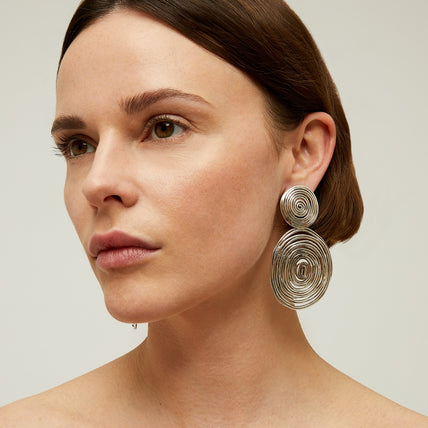 Pendientes Wave « Large size » en plata