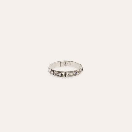 Bague Bambini strass argentée