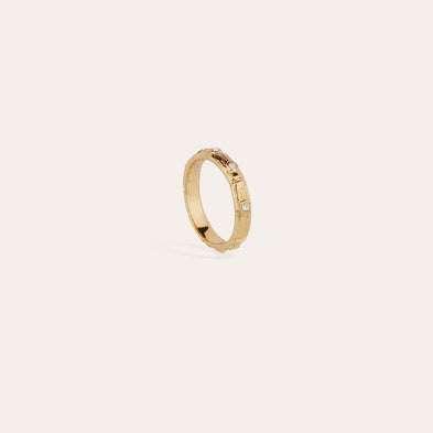 Bambini gold-tone crystal ring
