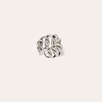 Bague Bronx argentée