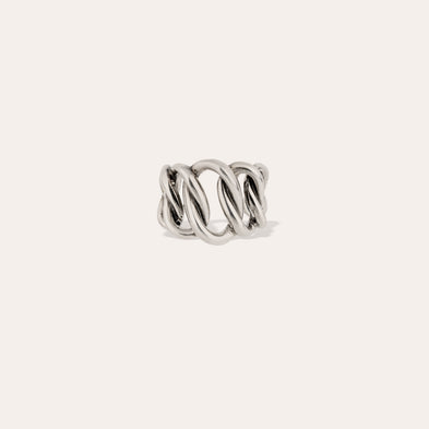Bague Bronx argentée