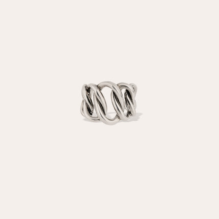 Bague Bronx argentée